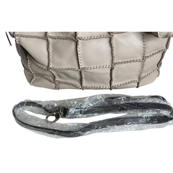 Gianni Conti Leather Patchwork Handbag With Detachable Strap & Tag - Picture 6 of 12